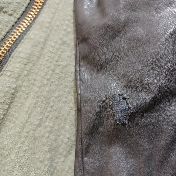 Zara Basic New Tags Green With Black Accent Jacket‎ Zippered Super Cool - Picture 11 of 11